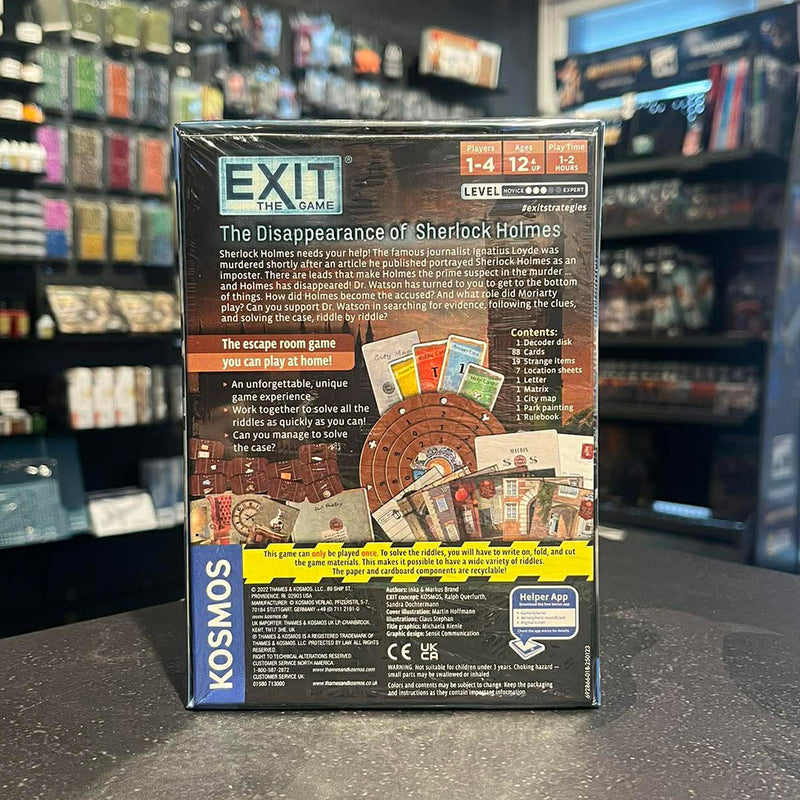 Exit The Game - The Disappearance of Sherlock Holmes