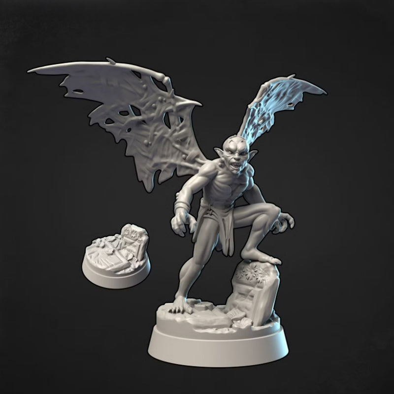 Winged Ghoul | BeaMini Print to Order Miniatures