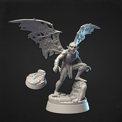 Winged Ghoul | BeaMini Print to Order Miniatures