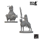 Mounted Halfling Rangers | BeaMini Unpainted RPG Miniatures