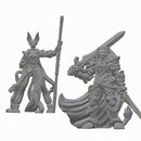 Tabaxi Fighter and Monk | BeaMini Unpainted RPG Miniatures