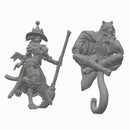 Tabaxi Wizards | BeaMini Unpainted RPG Miniatures