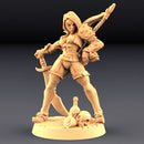 Aline the Bold - Human Rogue | BeaMini Print to Order Miniatures
