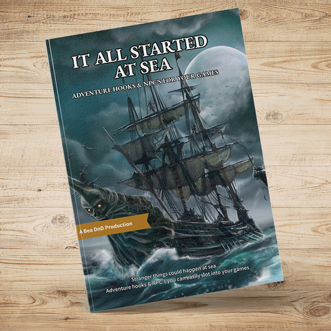 It All Started At Sea – Fantasy RPG Adventure Hooks (100 Hooks & 24 NPCs)