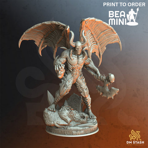 Demon of Ash | BeaMini Print to Order Miniatures
