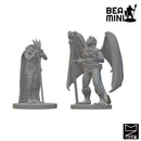 Dragonborn Druids | BeaMini Unpainted RPG Miniatures
