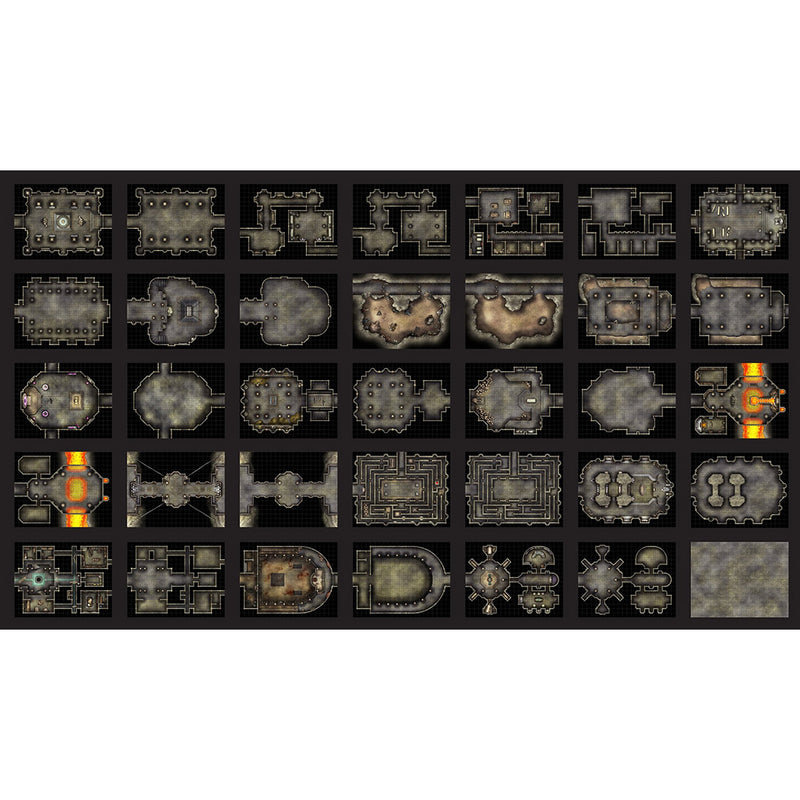 Into the Wilds Battlemap Books - Dungeons & Crypts