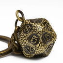 Ancient Wyrm - Metal D20 Keychain