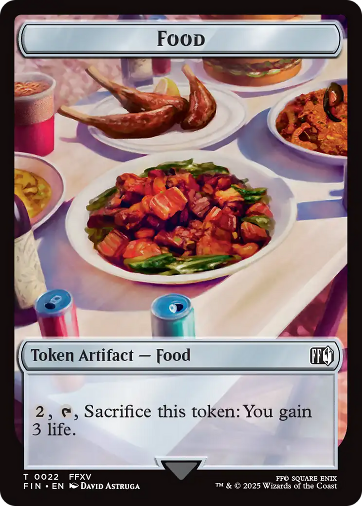 Hero (0003) // Food Double-Sided Token [FINAL FANTASY Tokens]