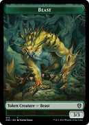 Poison Counter // Beast Double-Sided Token [Phyrexia: All Will Be One Commander Tokens]