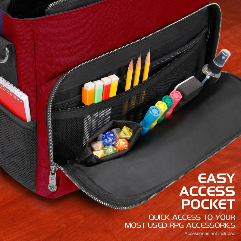 Enhance Tabletop - RPG Players Essentials Bag - Red