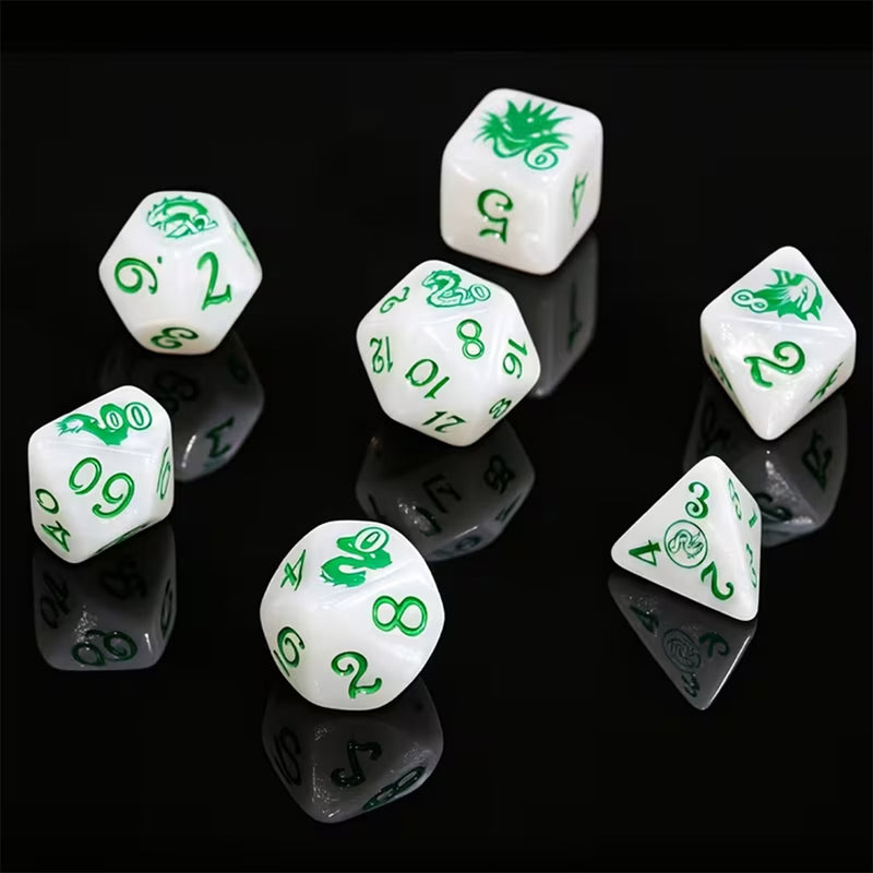 Errol - 7 Piece Polyhedral Dice Set + Dice Bag