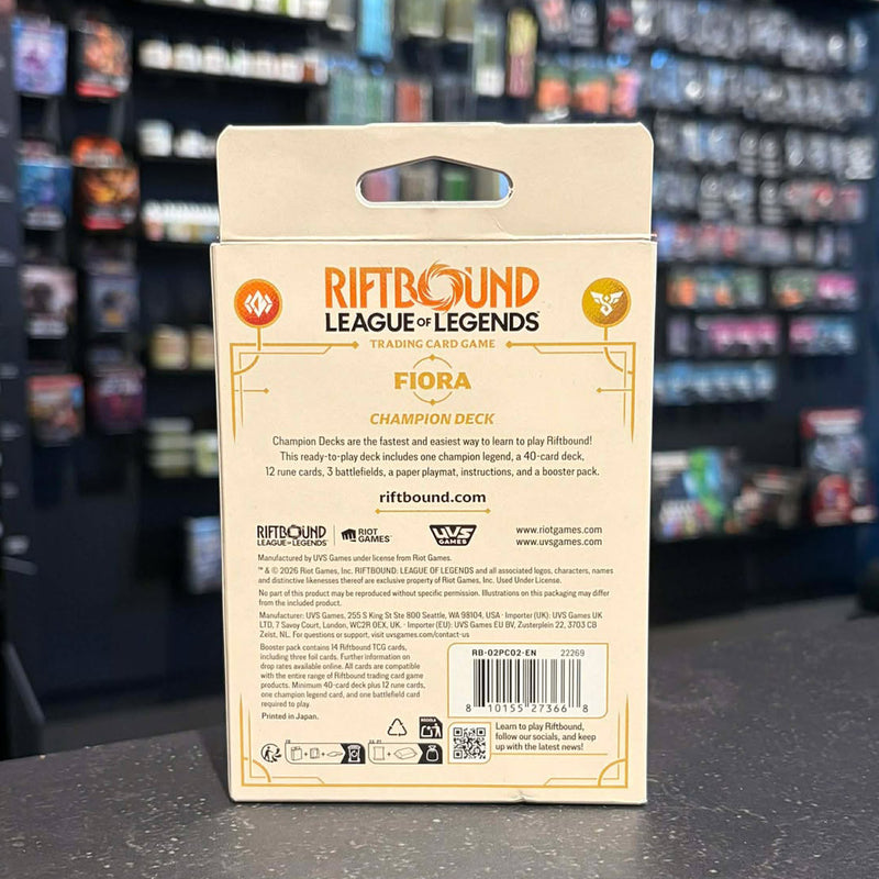 Riftbound League of Legends Spiritforged Champion Deck: Fiora