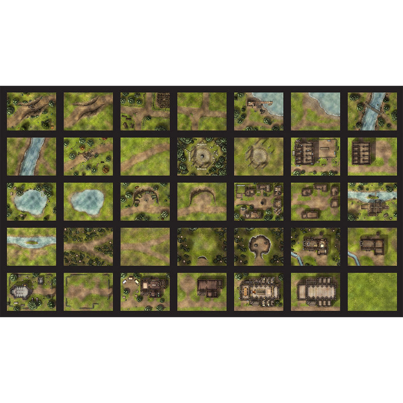 Into the Wilds Battlemap Books - Forests & Villages