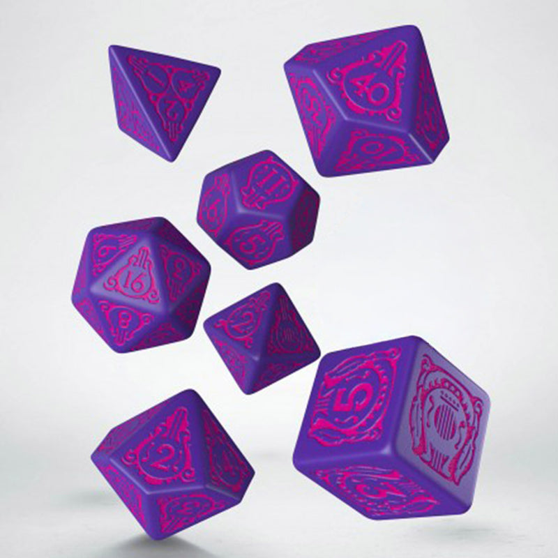 Heart Conqueror - 7 Piece Polyhedral Dice Set + Dice Bag
