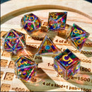 Heavenly Vow - Handcrafted Sharp Edge Dice Set & Dice Case