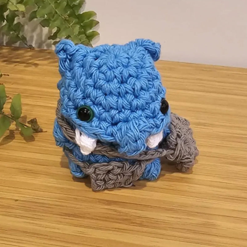 Handmade Crochet Kobold - Blue