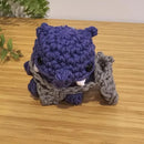 Handmade Crochet Kobold - Purple