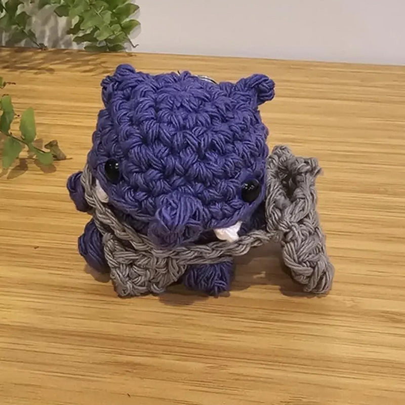 Handmade Crochet Kobold - Purple