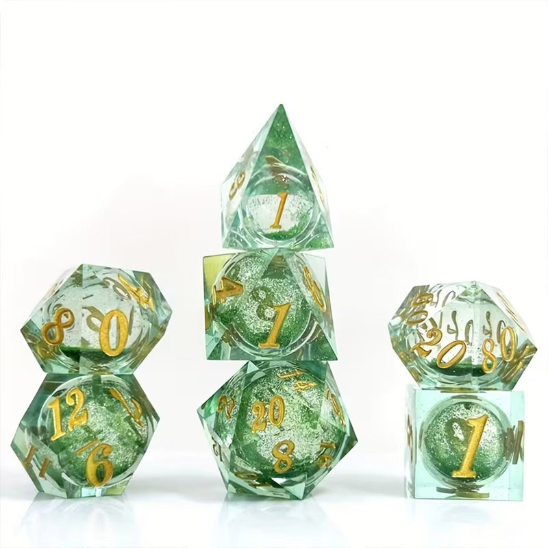 Lothlorien - Liquid Core Dice Set
