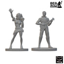 Human Bards | BeaMini Unpainted RPG Miniatures