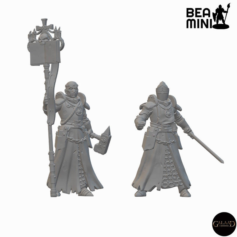 Human Paladins (wave 3) | BeaMini Unpainted RPG Miniatures