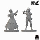 Human Bards (wave 2) | BeaMini Unpainted RPG Miniatures