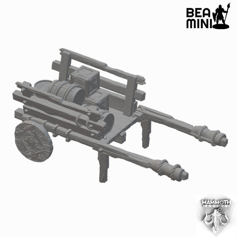 Traveler's Cart | BeaMini Unpainted RPG Miniatures