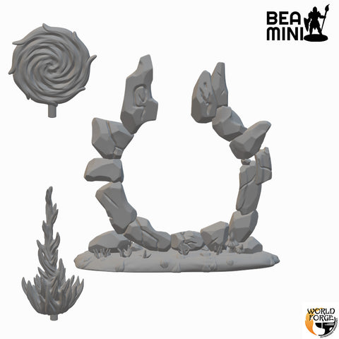 Ancient Portal | BeaMini Unpainted RPG Miniatures
