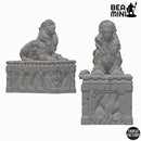 Sphinx Statues | BeaMini Unpainted RPG Miniatures