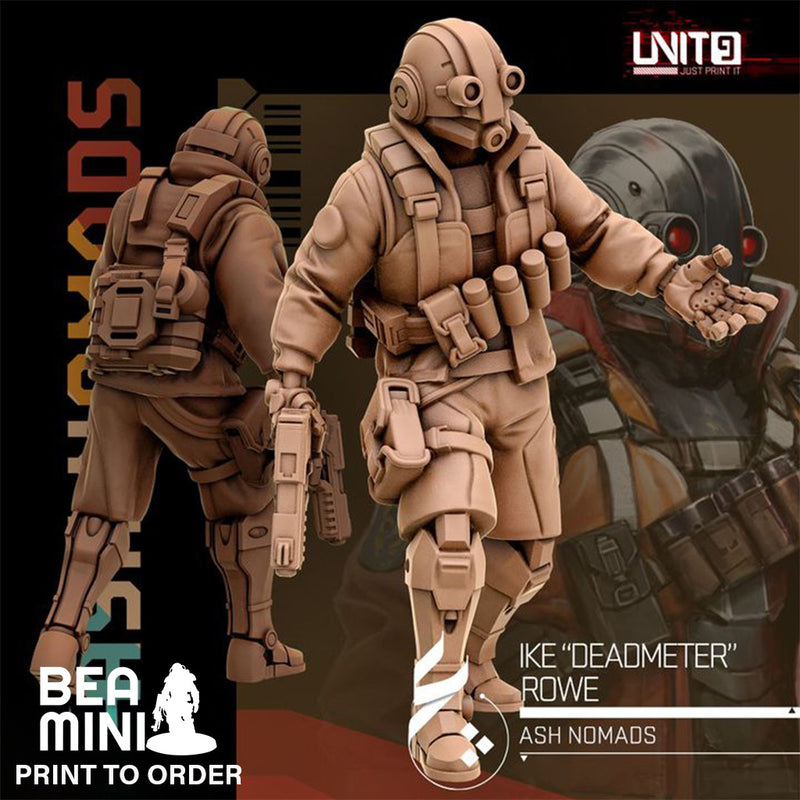 Ike 'Deadmeter' Rowe | BeaMini Print to Order Miniatures