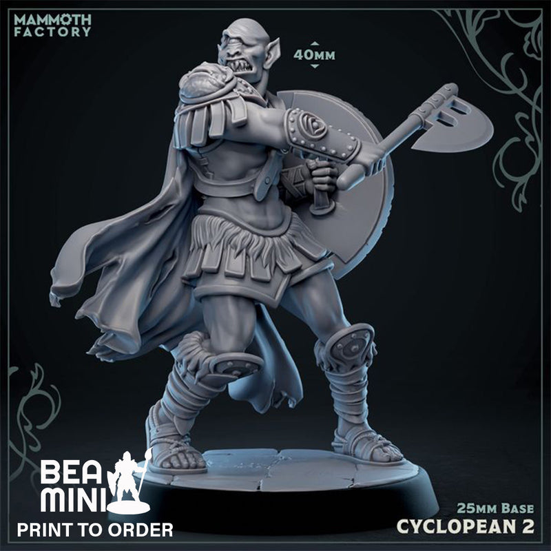 Cyclopean 2 | BeaMini Print to Order Miniatures