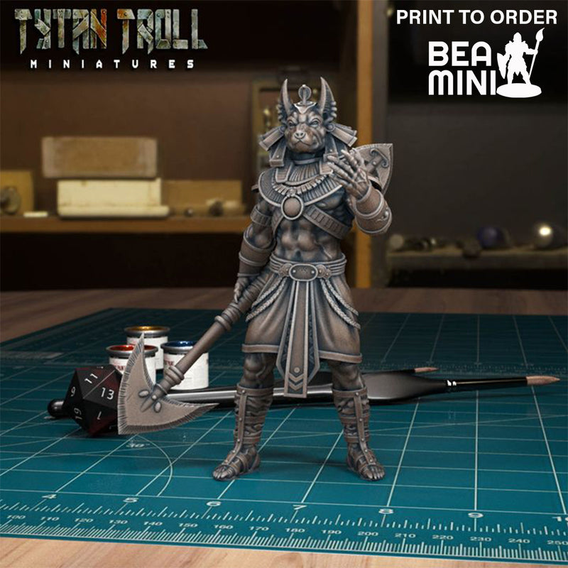 Anubis Guardian 01 | BeaMini Print to Order Miniature