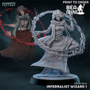 Infernalist Wizard 1 | BeaMini Print to Order Miniature