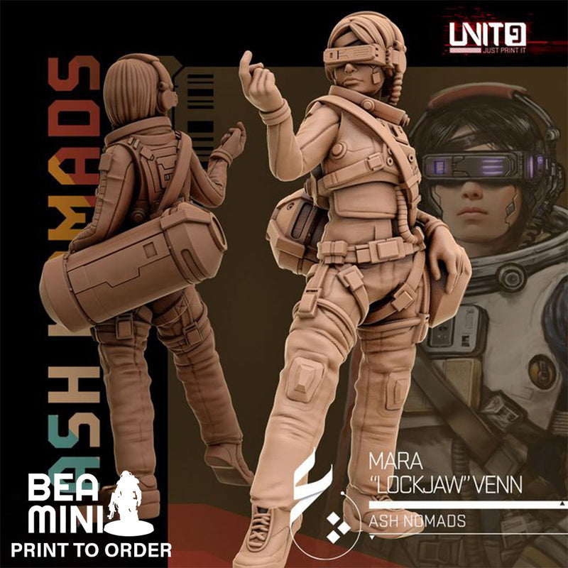 Mara 'Lockjaw' Ven | BeaMini Print to Order Miniatures