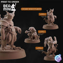 Lizardfolk Mercenaries | BeaMini Print to Order Miniatures