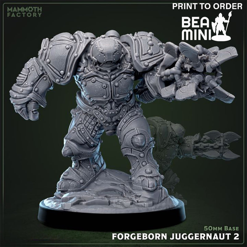 Forgeborn Juggernaut 2 | BeaMini Print to Order Miniature