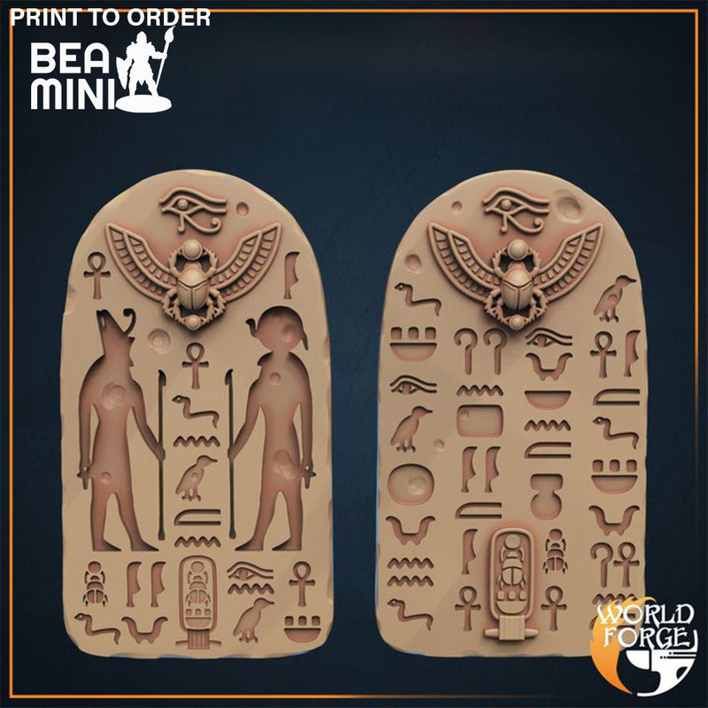 Egyptian Tablets | BeaMini Print to Order Miniatures