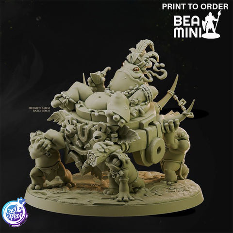 Frog King | BeaMini Print to Order Miniatures