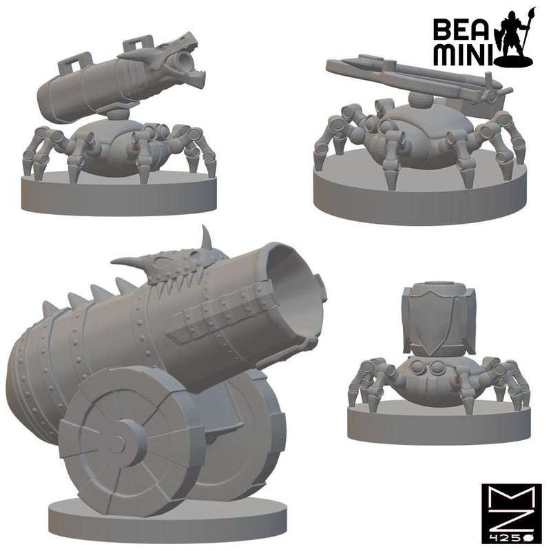 Eldritch Cannons | BeaMini Unpainted RPG Miniatures