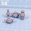 Egyptian Vases | BeaMini Print to Order Miniatures