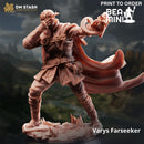 Varias, Half Elf Inquisitor | BeaMini Print to Order Miniatures