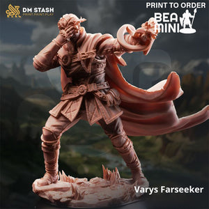 Varias, Half Elf Inquisitor | BeaMini Print to Order Miniatures