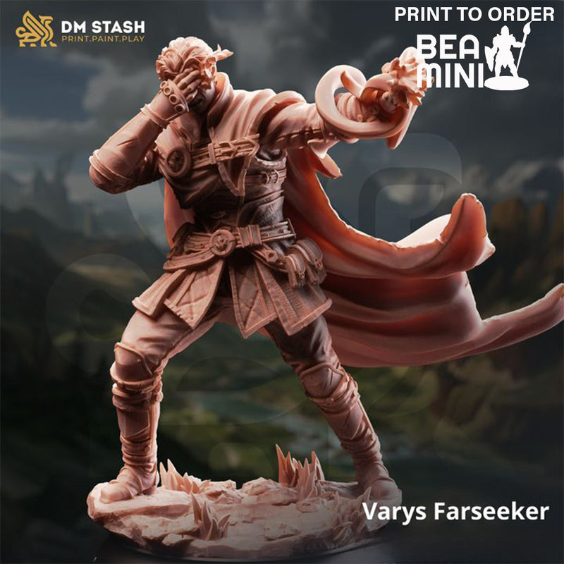 Varias, Half Elf Inquisitor | BeaMini Print to Order Miniatures
