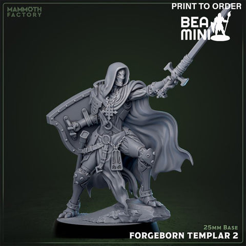 Forgeborn Paladin 2 | BeaMini Print to Order Miniature