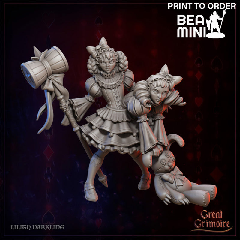 Lilith Darkling (the twins) | BeaMini Print to Order Miniatures