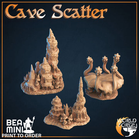 Cave Scatter | BeaMini Print to Order Miniatures