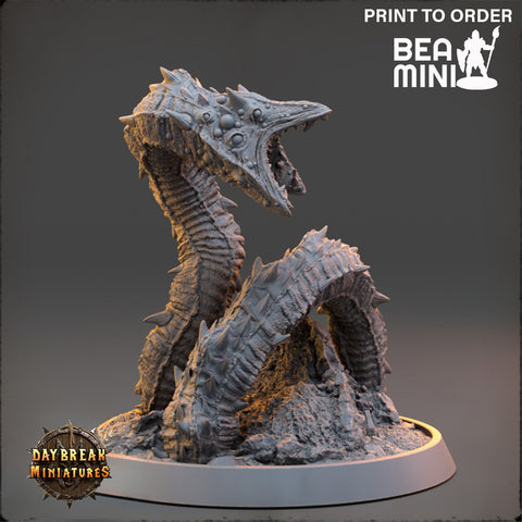 Ancient Dreadwriggler | BeaMini Print to Order Miniatures