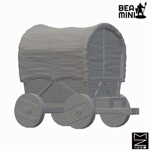 Covered Wagon | BeaMini Unpainted RPG Miniatures