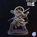 Oni War Monk | BeaMini Print to Order Miniatures